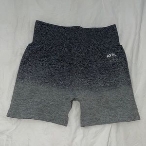 AYBL ombré gray workout shorts